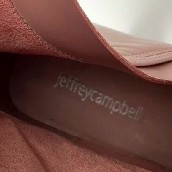 Free People Jeffrey Campbell Taysha Tall Boots Maximal Knee High Square Toe Pink - Picture 15 of 16